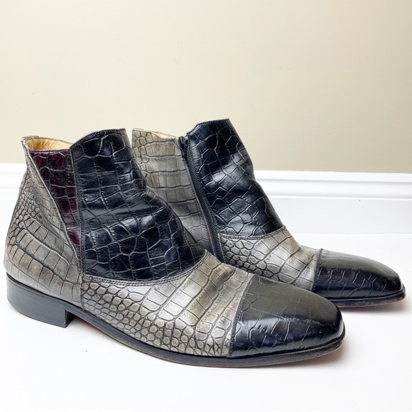 Florsheim multi colored reptile leather boots - Picture 1 of 7